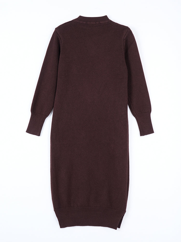 秋冬定番ルーズシルエット ニットワンピース