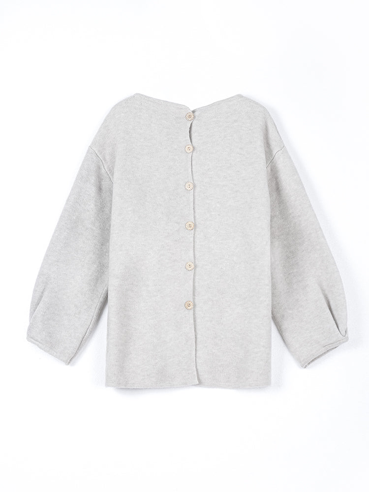 ラウンドネックニットスカートセット