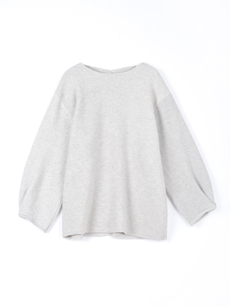 ラウンドネックニットスカートセット