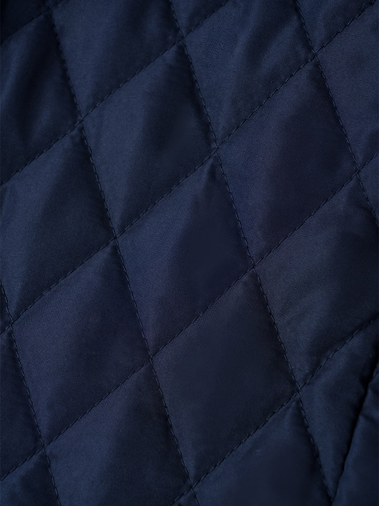 スタンドカラー 綿入りジャケット