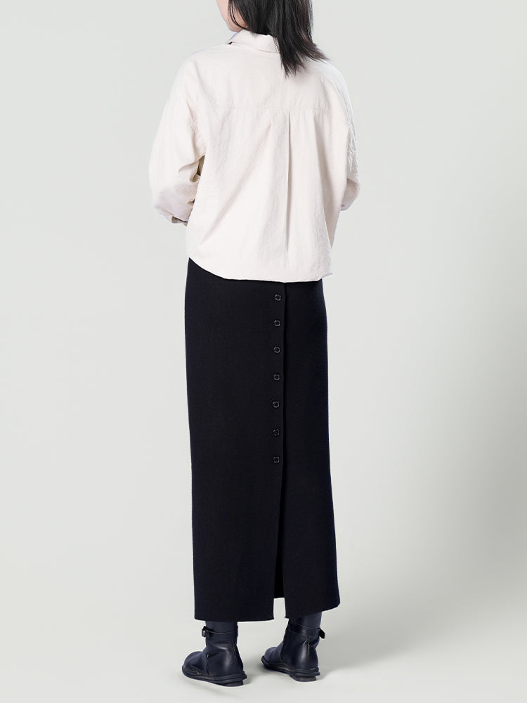 オーバーサイズロングスリーブシャツ