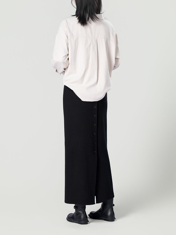 オーバーサイズロングスリーブシャツ