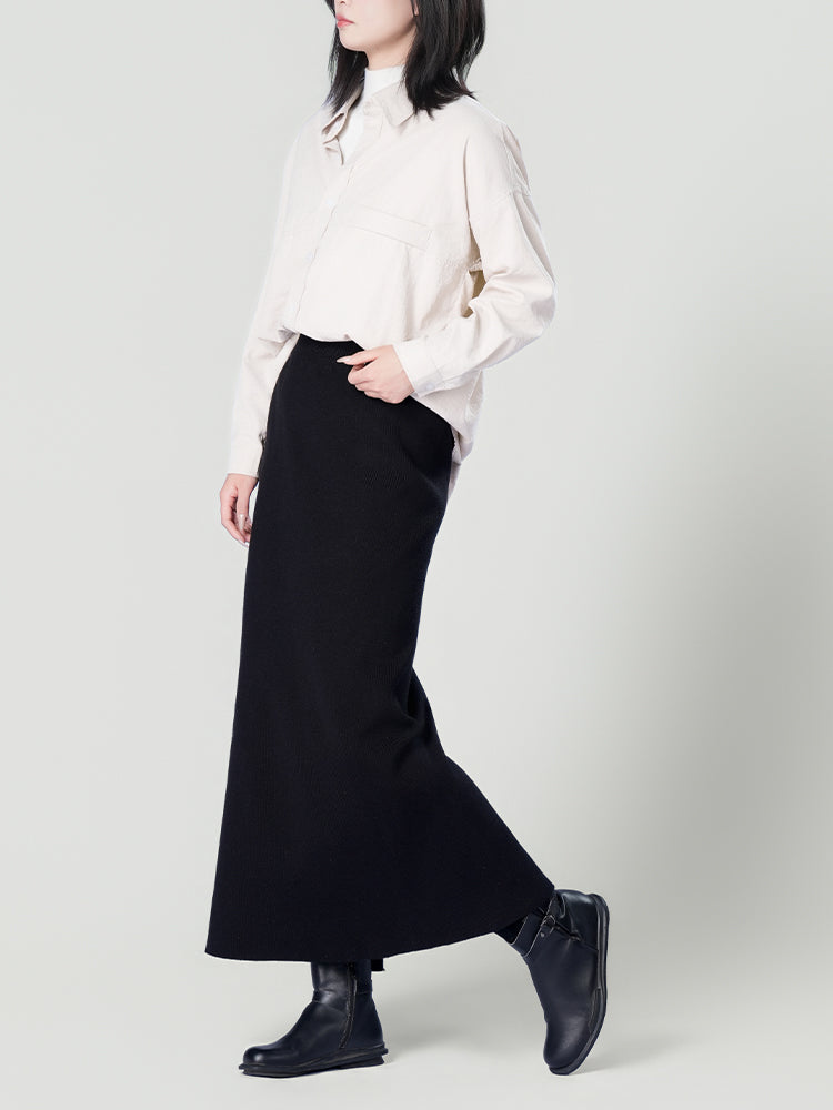 オーバーサイズロングスリーブシャツ