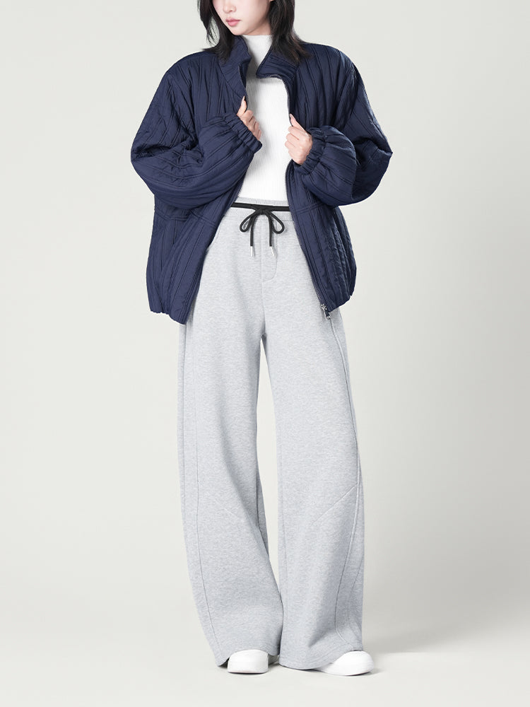 韓国風裏起毛ジャージーパンツ