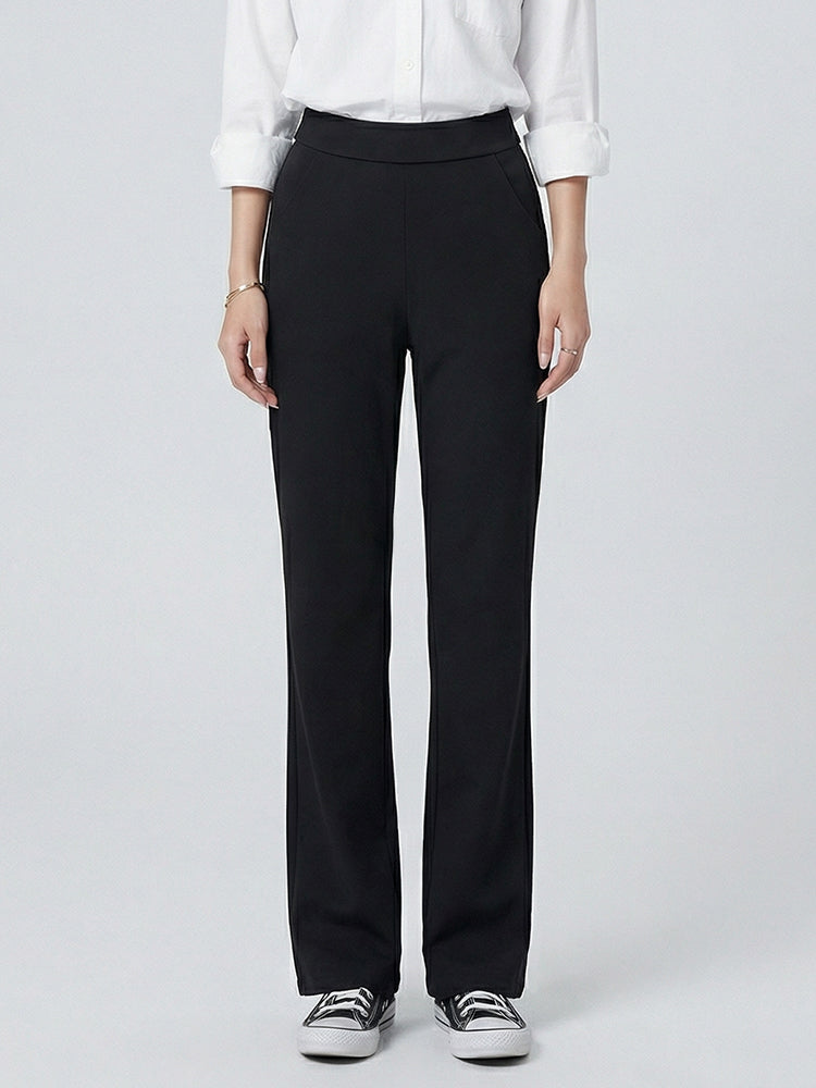 フランネル裏起毛ハイウエストパンツ