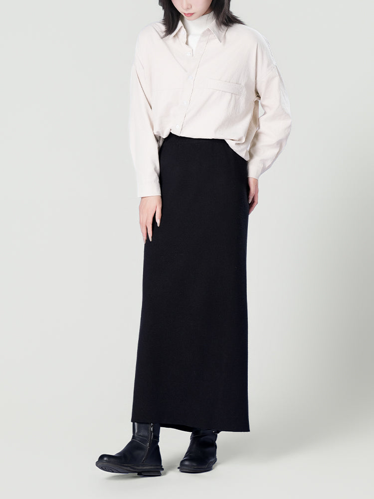 オーバーサイズロングスリーブシャツ