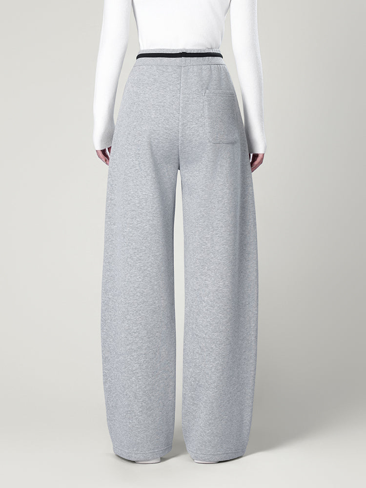 韓国風裏起毛ジャージーパンツ