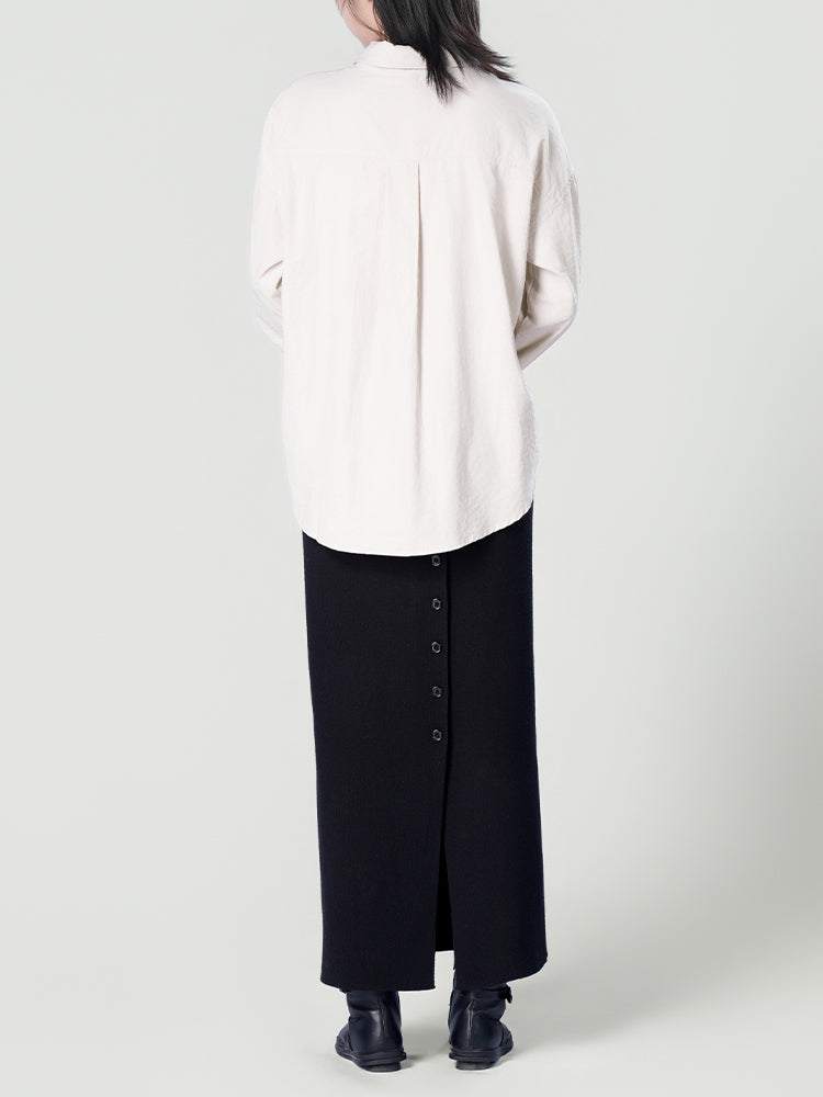 オーバーサイズロングスリーブシャツ