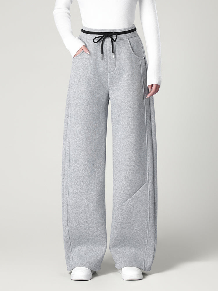 韓国風裏起毛ジャージーパンツ