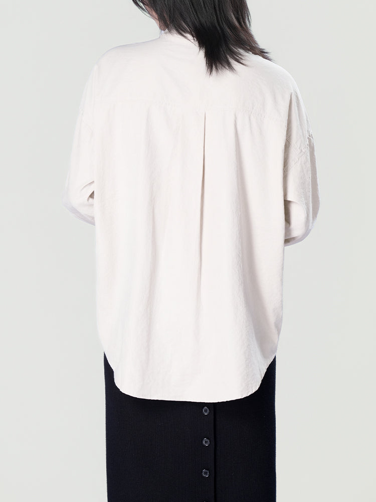 オーバーサイズロングスリーブシャツ