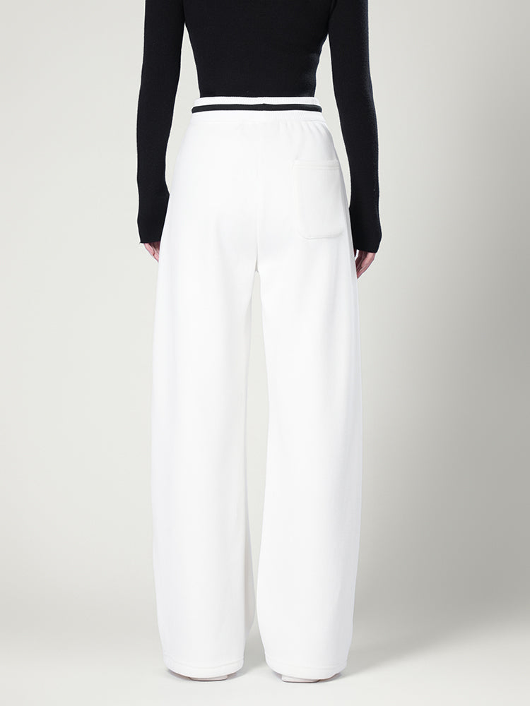 韓国風裏起毛ジャージーパンツ