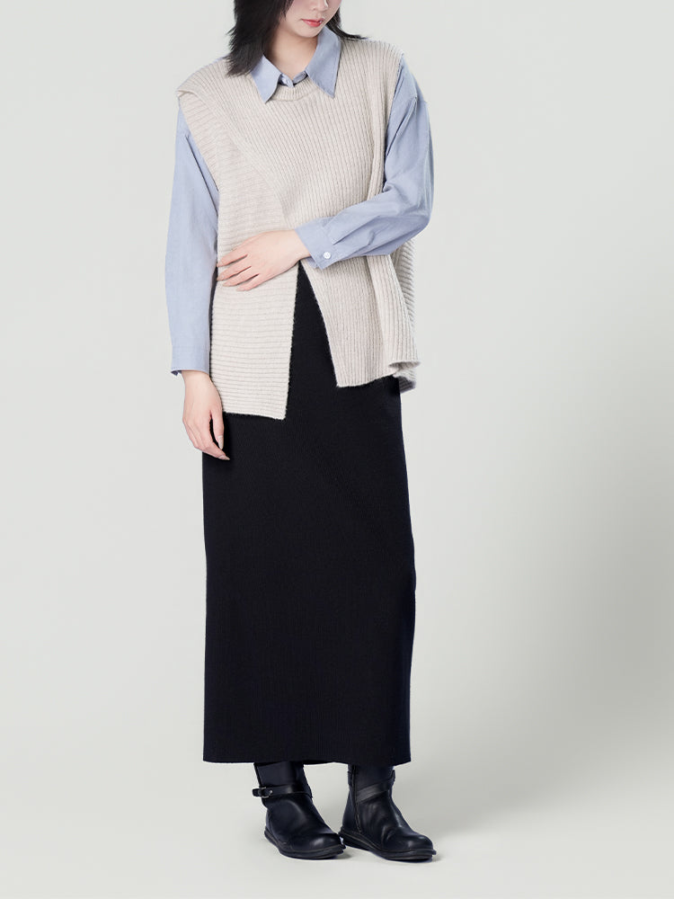 オーバーサイズロングスリーブシャツ