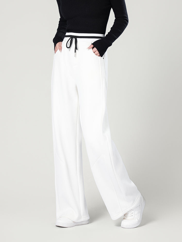 韓国風裏起毛ジャージーパンツ