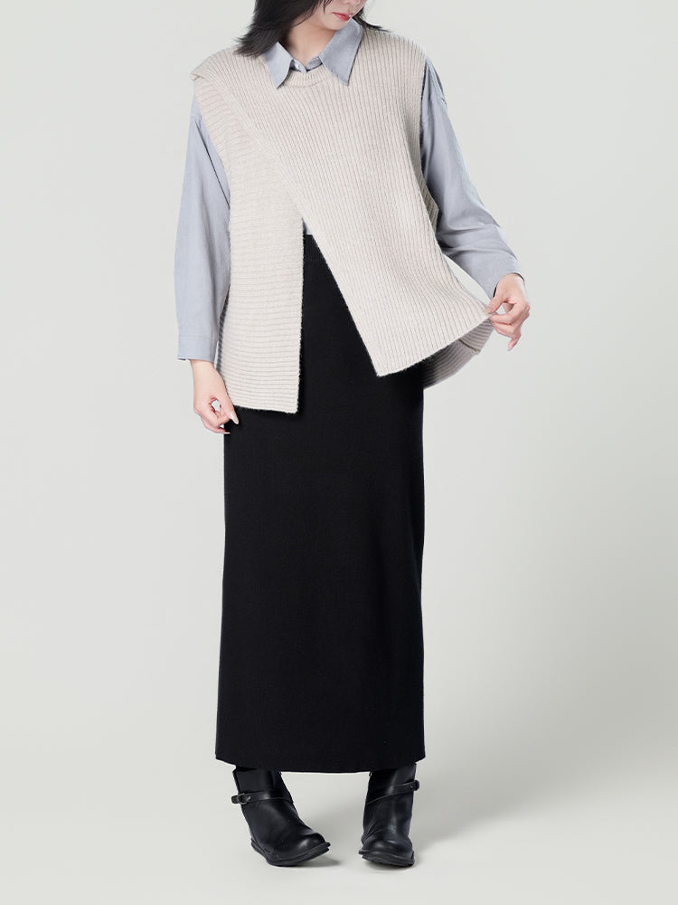 オーバーサイズロングスリーブシャツ