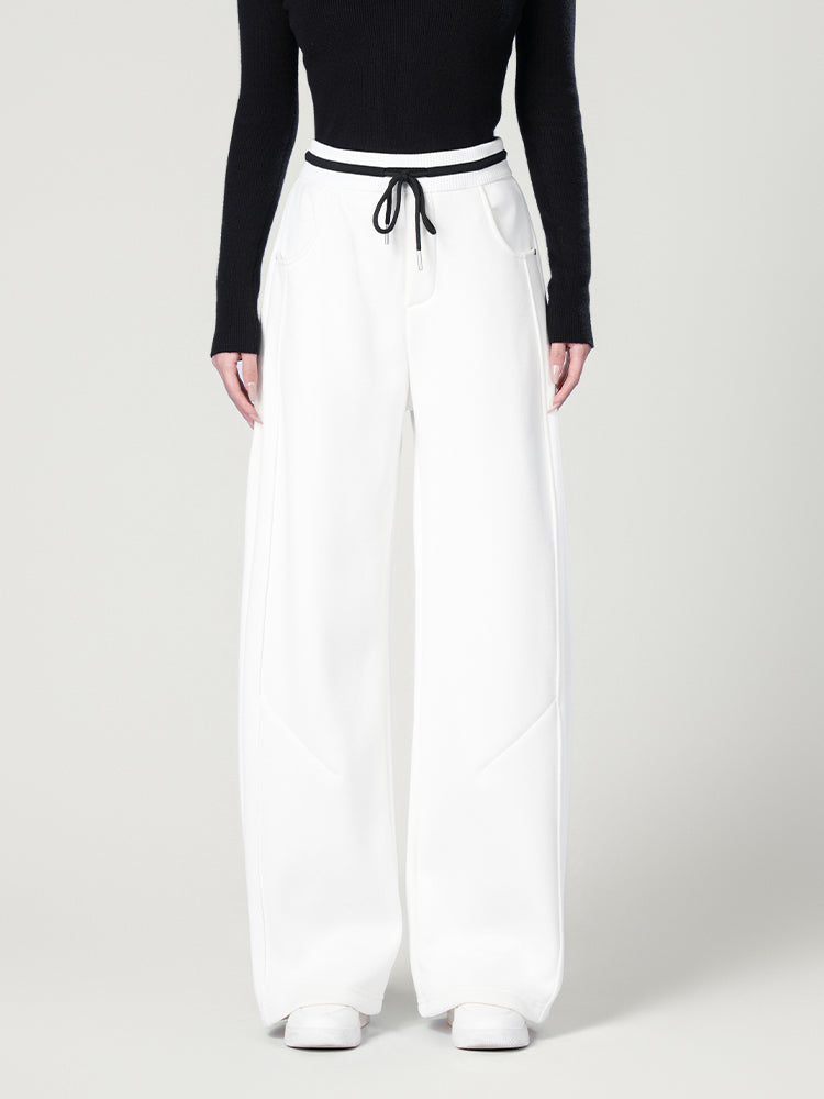 韓国風裏起毛ジャージーパンツ