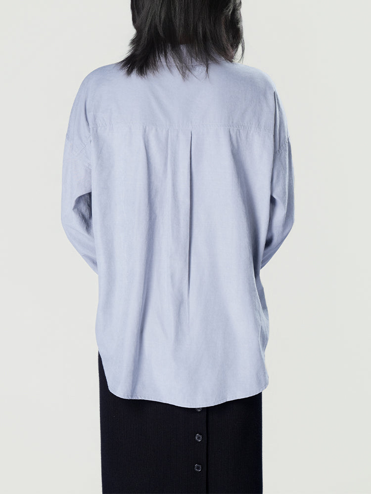 オーバーサイズロングスリーブシャツ