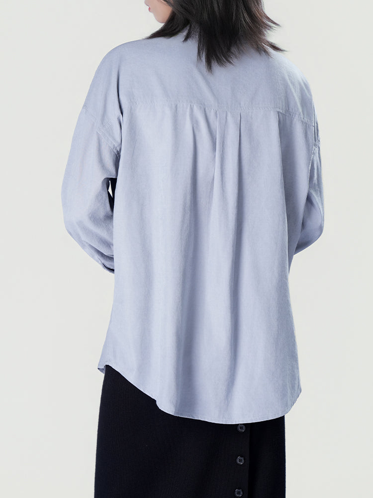 オーバーサイズロングスリーブシャツ
