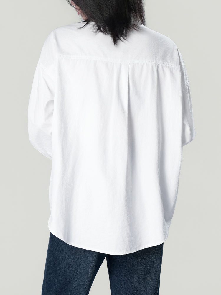 オーバーサイズロングスリーブシャツ