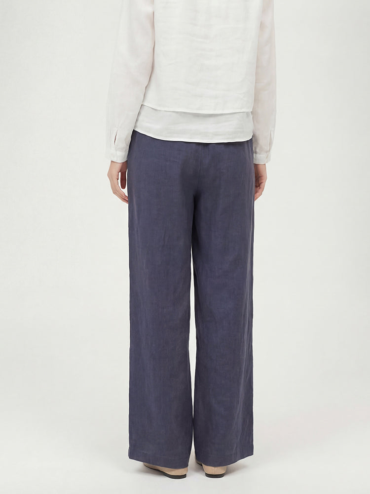 【夏用薄手ストレートパンツ】脚ライン補整・張り付かず快適・座りジワ防止