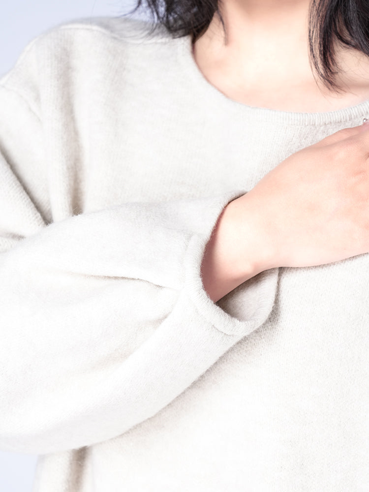 ラウンドネックニットスカートセット