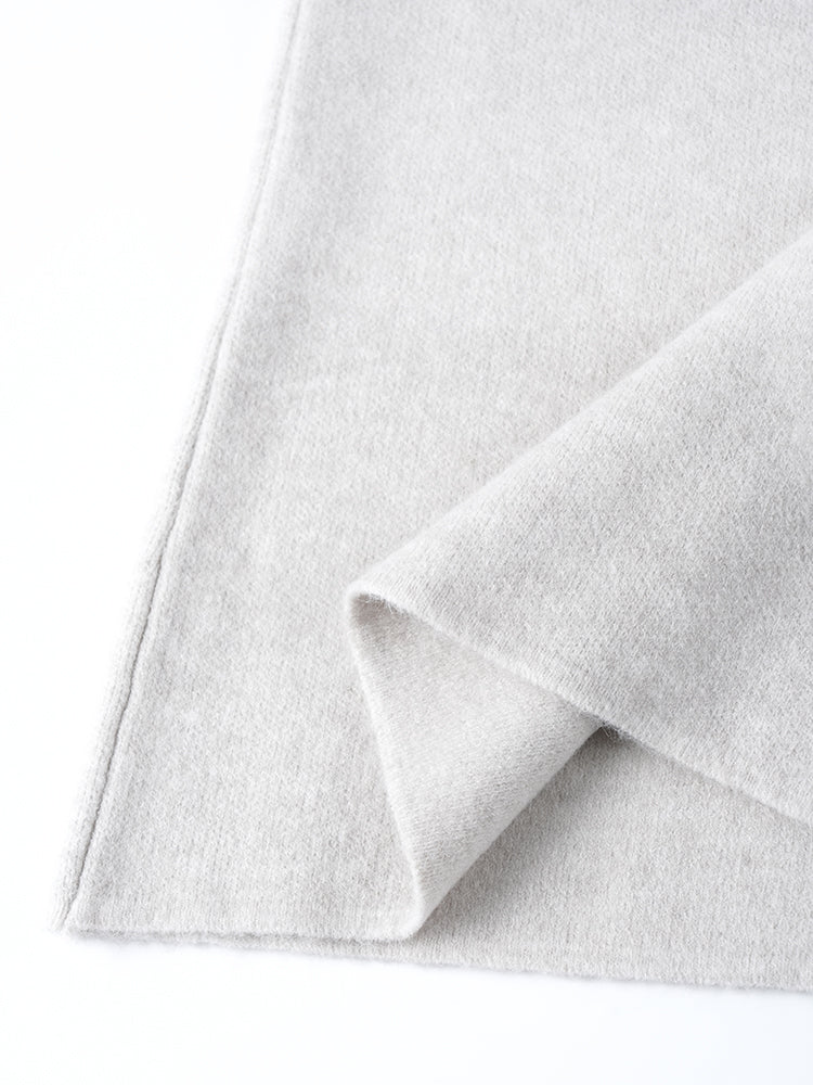 ラウンドネックニットスカートセット