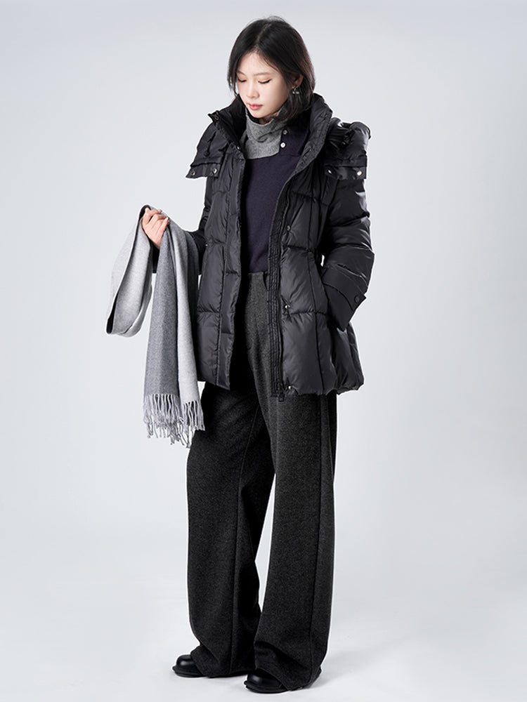 レディース秋冬ハイウエストワイドパンツ