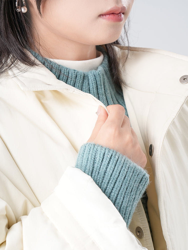 ミニマルデザイン中綿コ一ト