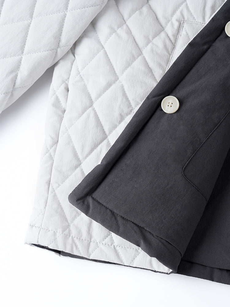 リバシブルキルティングコート