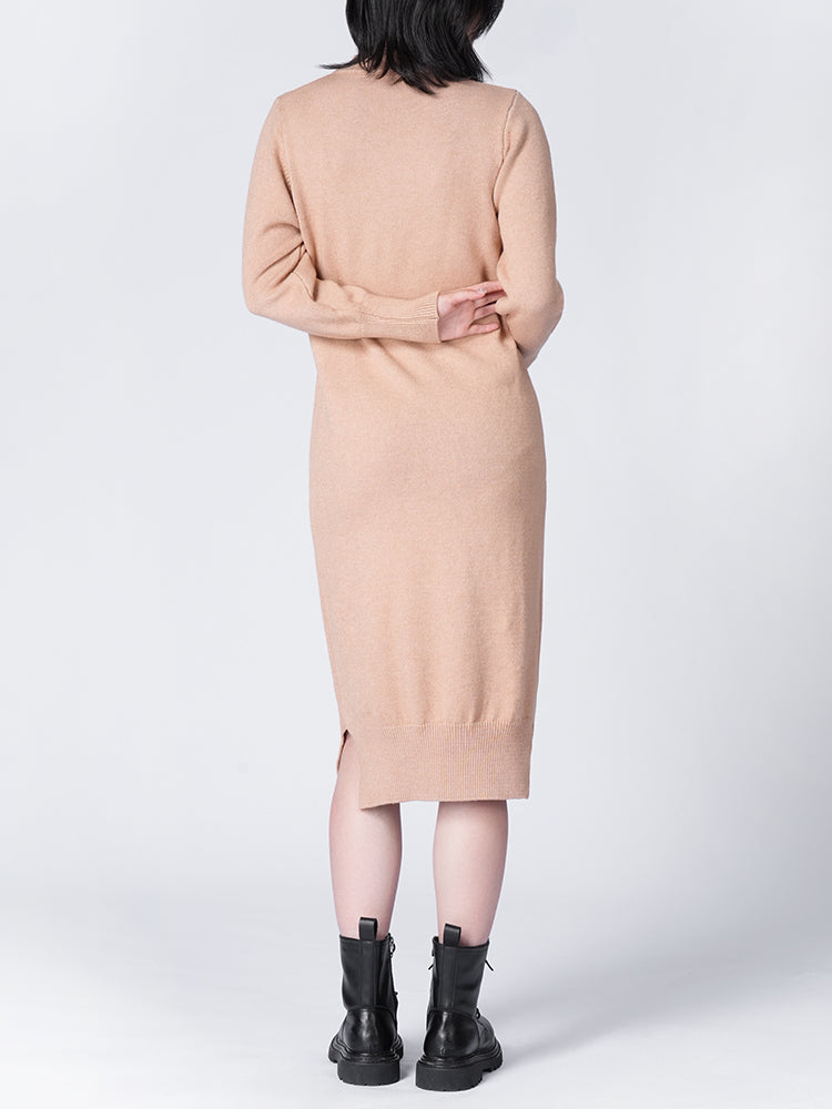 秋冬定番ルーズシルエット ニットワンピース