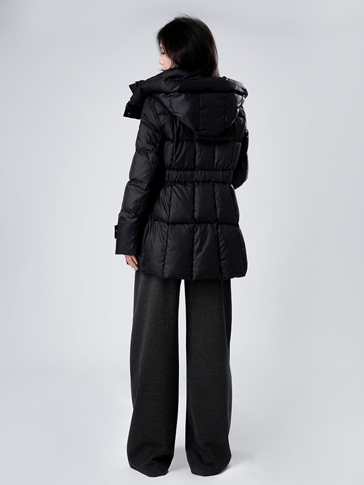 フード付きクビレメイクダウンジャケット