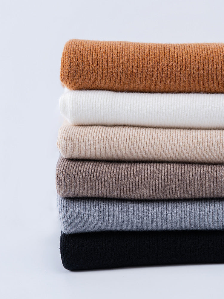 スリムニットカットソー