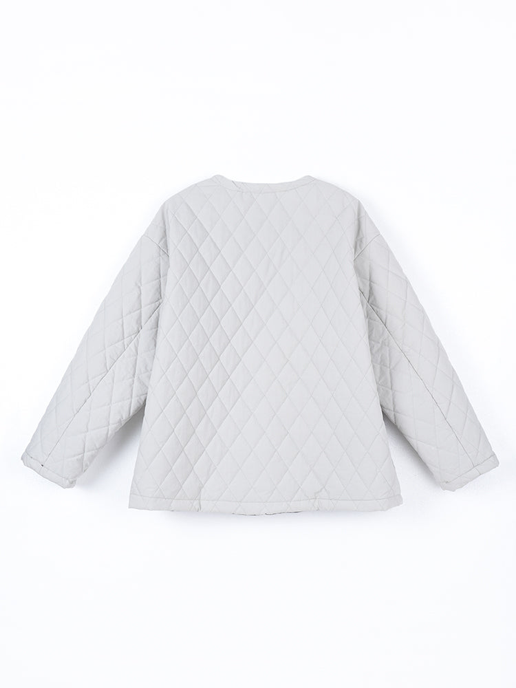 リバシブルキルティングコート