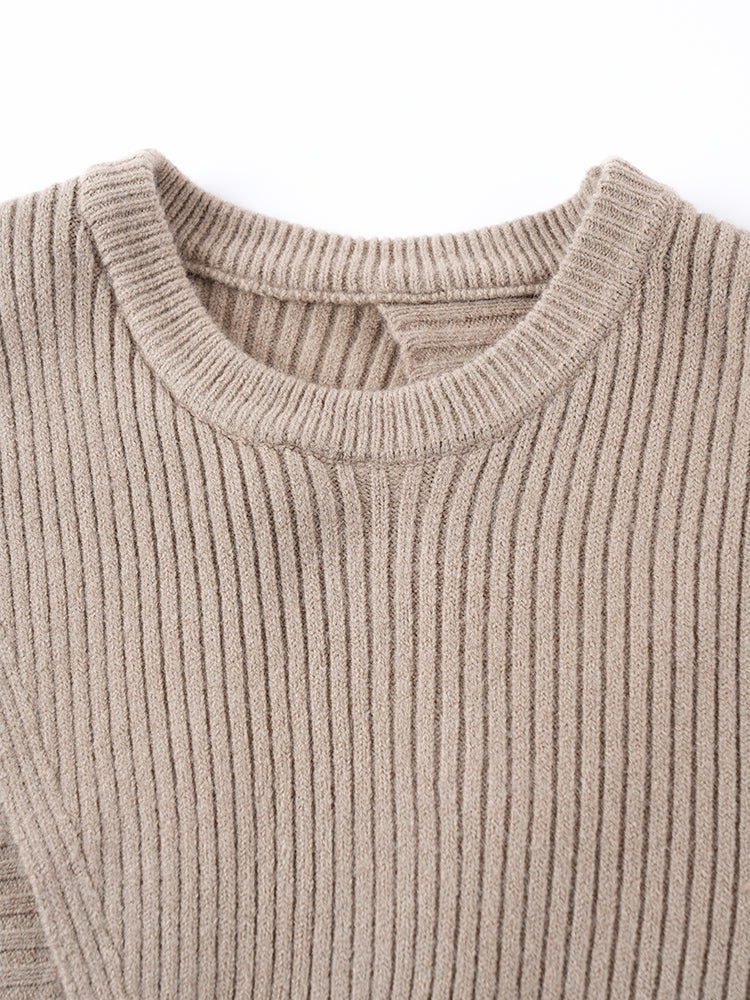 ゆったり アシンメトリー ニットベスト